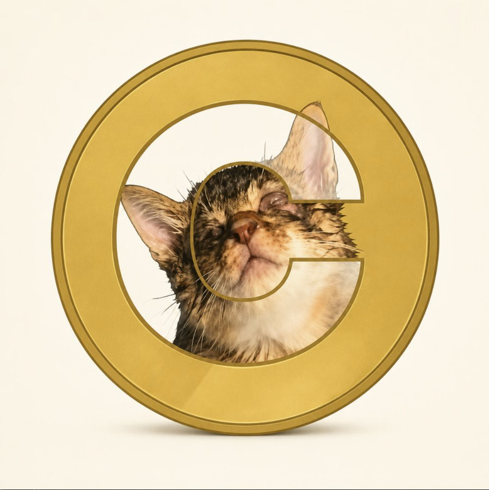 $CATECOIN gold coin mascot